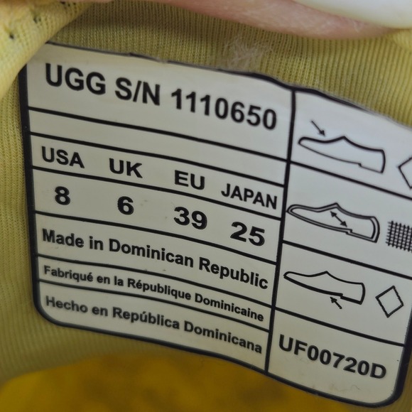 UGG Chevonne Yellow Waterproof Chelsea Rain Boots Womens 8 Dopamine - Picture 12 of 12